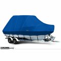 Eevelle Boat Cover BAY BOAT Rounded Bow, Center Console, TTop, Outboard Fits 28ft 6in L up to 120in W Royal SFBCCTT28120B-RYL
